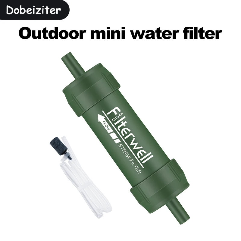 Water Purification Straw - Mini Waterfilter Stro Draagbare Outdoor Noodzuivering