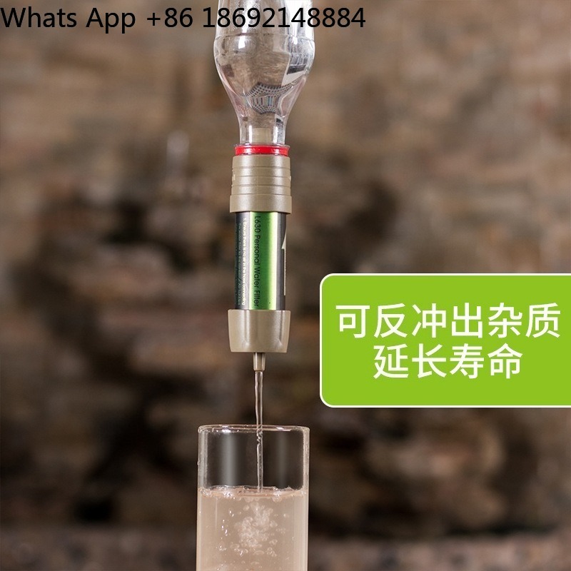 Water Purification Straw - Outdoor waterzuiveringsrietje zwaartekracht waterzuiveringszak draagbaar filter