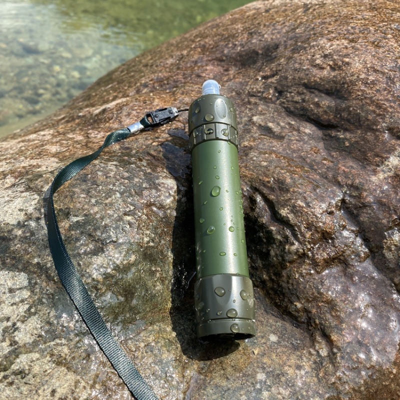 Water Purification Straw - 2 stuks noodoverlevingsfilterstro, handige waterzuiveraar voor